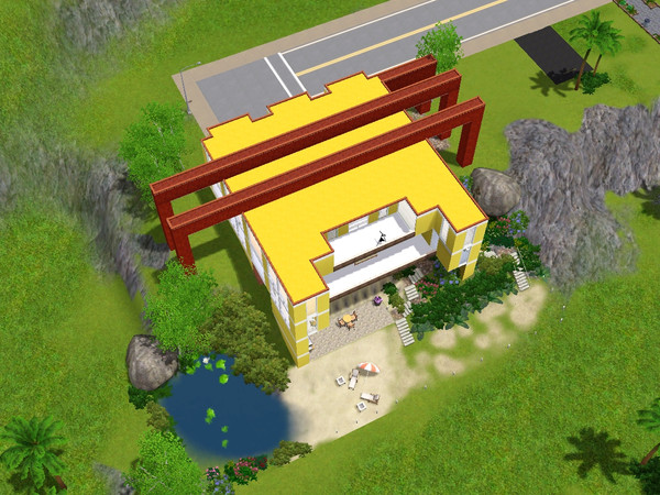 Sims 3 — Yellow Dream by JSR_Julie — Yellow Dream - with Indoorpool 