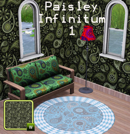 Sims 3 — Paisley Infinitum 1 by v_ware — This Paisley pattern looks great on, well about anything really! It has three