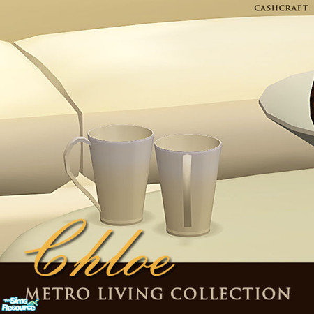 Sims 2 — Chloe Metro Living - Deco Mugs Recol by Cashcraft — Chloe Metro Living collection features contemporary trends