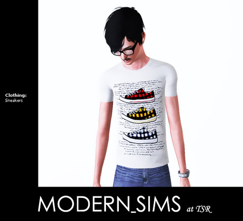 Sims 3 — Sneakers by Modern_Sims — DO NOT REDISTRIBUTE MY CREATIONS ANYWHERE ELSE.