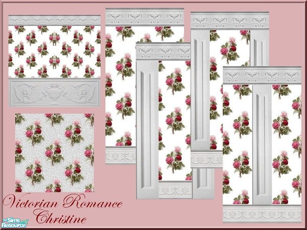 Sims 2 — Victorian Romance Walls and Floors by cm_11778 — A beautiful and elegant wall and floor set for your sims homes,