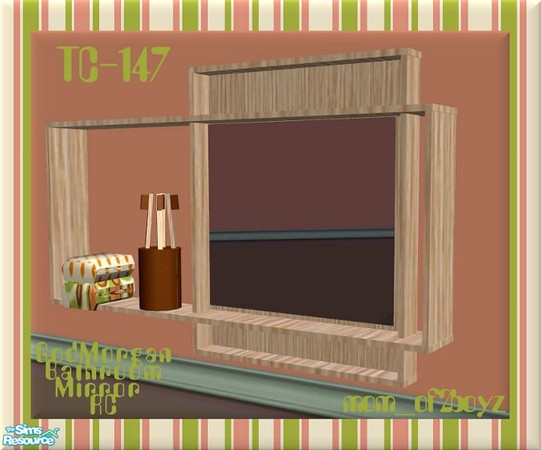 Sims 2 — TC-147-Ikea Godmorgan Bathroom RC- Mirror by mom_of2boyz — Texture Challenge 147 is a recolor of Ricci2882\'s