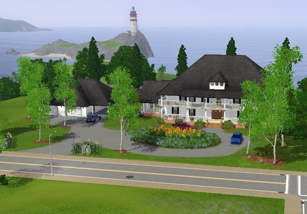 Sims 3 — The Colonial by katbileu — For the Sims who require luxurious surroundings and do not mind showing it off. Made