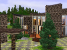 Sims 3 — Forest Mansion by mika_945 — A nice mansion in the middle of forest. Comes with a man-made waterfall. Doesn't