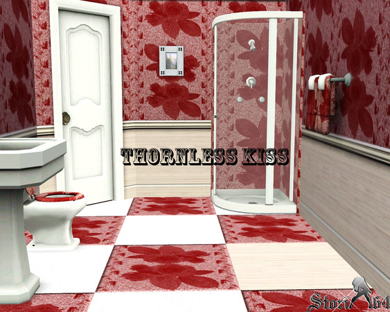 Sims 3 — Thornless Kiss by stori_64 — Roses facing one another closely