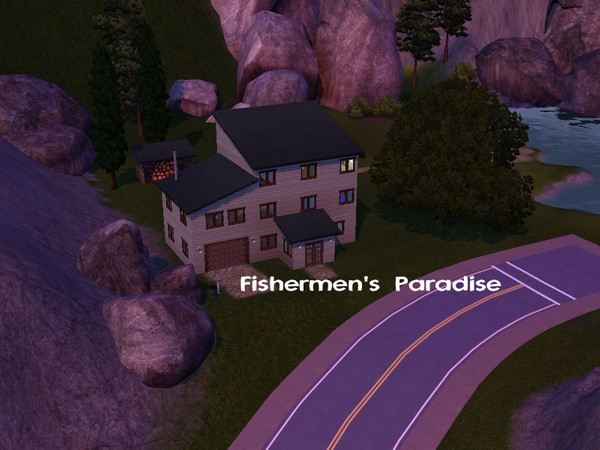 Sims 3 — Fisherman's Paradise by Simtastic_Librarian — 3bdr, 2 1/2 bath, patio, fireplace,