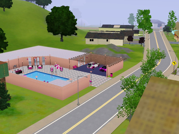 Sims 3 — Pretty in Pink by mojo — 2 bedroom modern house just for you girls, my daughyer asked me to do this, she loves