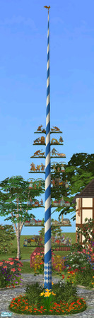 Sims 2 — Maibaum / Maypole - Small by Siluetta — A small version of the traditional bavarian maibaum.