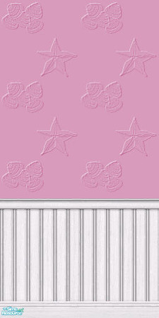Sims 2 — Beachy Wall Paint - Babytweetums4-beachywallpaintpink by babytweetums4 — Beachy Wall Paint in Pink.