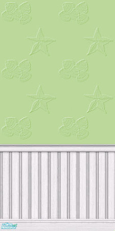 Sims 2 — Beachy Wall Paint - Babytweetums4-beachywallpaintgreen by babytweetums4 — Beachy Wall Paint in Green.