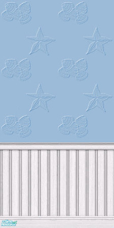Sims 2 — Beachy Wall Paint - Babytweetums4-beachywallpaintblue by babytweetums4 — Beachy Wall Paint in Blue.