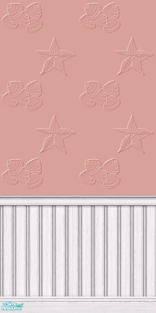 Sims 2 — Beachy Wall Paint - Babytweetums4-beachywallpaintsalmon by babytweetums4 — Beachy Wall Paint in Salmon.