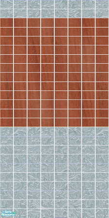 Sims 2 — D2DTC83 - Wall: Blue Tile by D2Diamond — ...