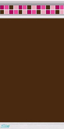 Sims 2 — Sugar Cube Wall 3 by tamlfra — A bright, modern nursery, in shades of pinks, with touches of brown, white, and