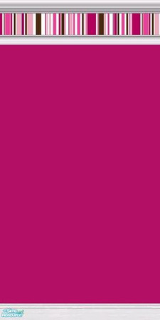 Sims 2 — Sugar Cube Wall 6 by tamlfra — A bright, modern nursery, in shades of pinks, with touches of brown, white, and