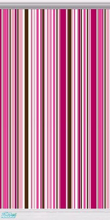 Sims 2 — Sugar Cube Wall 8 by tamlfra — A bright, modern nursery, in shades of pinks, with touches of brown, white, and