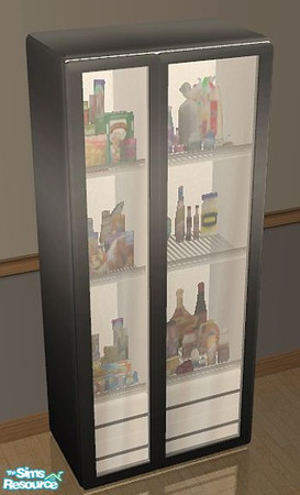 Sims 2 — Aimi Kitchen Refrigerator by SaeraMaples — Modern and warm, a true family kitchen.