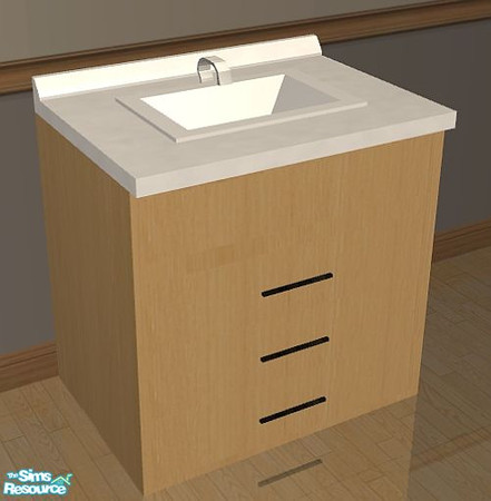 Sims 2 — Aimi Kitchen Sink by SaeraMaples — Modern and warm, a true family kitchen.