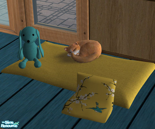 Sims 2 — A soft cozy bed for Tales - Nanshi Steffor-blanketandpillows by Nanshi — My cat Tales would love this lovely