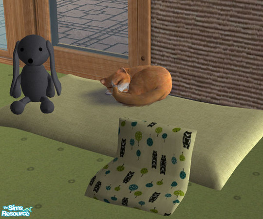 Sims 2 — A soft cozy bed for Tales - Nanshi Steffor-blanketandpillows by Nanshi — My cat Tales would love this lovely
