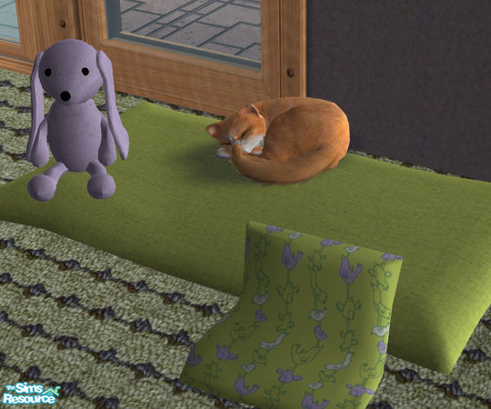 Sims 2 — A soft cozy bed for Tales - Nanshi Steffor-blanketandpillows by Nanshi — My cat Tales would love this lovely