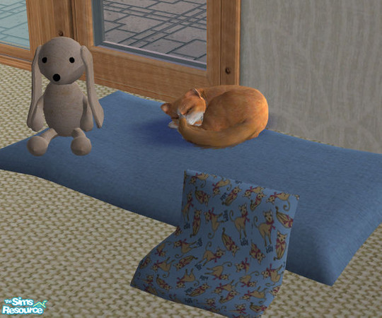 Sims 2 — A soft cozy bed for Tales - Nanshi Steffor-blanketandpillows by Nanshi — My cat Tales would love this lovely