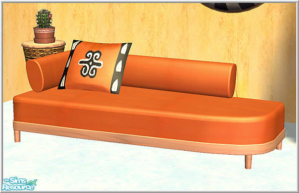 Sims 2 — sims1 rebuilds_africa - B43 Orange Sofa by Birgit43 — 