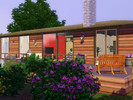 Sims 3 — Pinochle Point 2300 House by crow6 — 2 bedrooms, 1 bathroom, 1 kitchen, dining/living room, fitness and reading