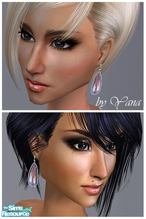 Sims 2 — №6 Y100809 by Mishu999  — Download the mesh - Mesh Liana Earrings03Adult. Enjoy!:)