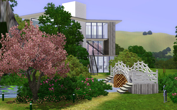Sims 3 — Waterfallhouse by daniel.graytail — 