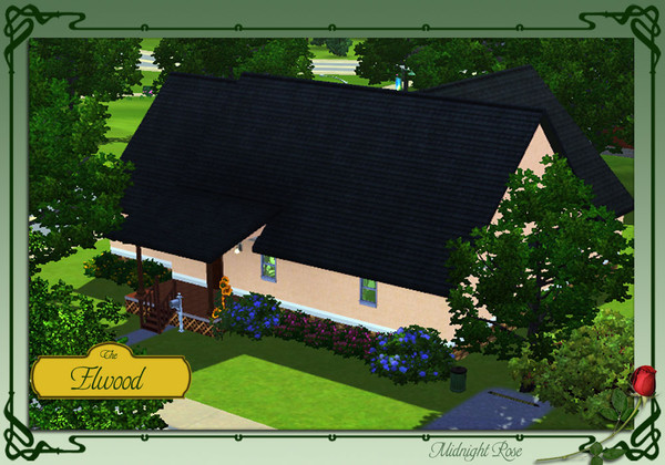 Sims 3 — The Elwood by MidnightRose — A 3 BR, 2 BA home. A Nice middle range home for a small family.