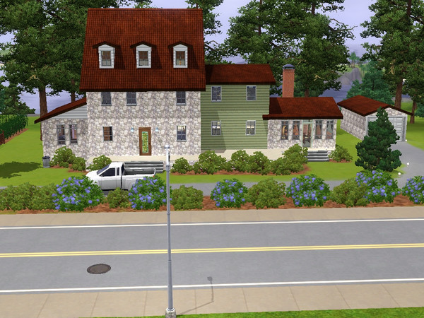 Sims 3 — Marley House by katbileu — A house meant for a large family. Room for lots of children. The 3 bedrooms on the