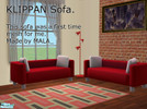 Sims 2 — IKEA KILLPAN Sofa  -  Red by MALA_ — This is my first mesh EVER. so please don\'t be too harsh. You can use this