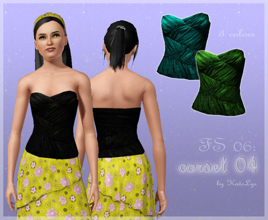 Sims 3 — Fashion set 06 - corset 04 by katelys — a beautiful new corset top for adult females, comes in 3 different color