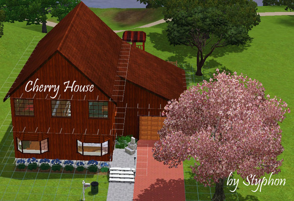 Sims 3 — Cherry House by styphon — A small, functional 4 bedroom family house. Designed with the family in mind. Bedrooms