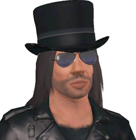 Sims 3 — Slash by asakurastar — Legendary guitarist Saul ''Slash" Hudson, from such groups as Guns' N Roses, Velvet