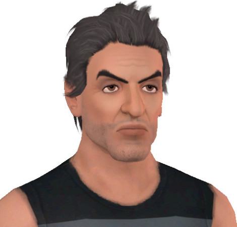 Sims 3 — Sylvester Stallone by asakurastar — Famous actor Sylvester Stallone, from movies such as Rambo, Rocky and Judge