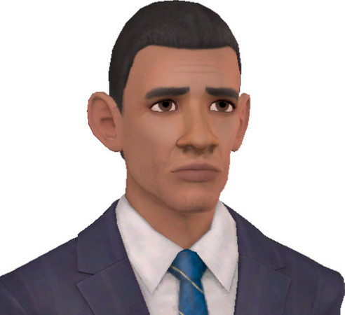 Sims 3 — Barack Obama by asakurastar — President of the United States of America, Barack Obama. Comes complete with