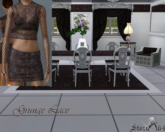 Sims 3 — Grunge Lace by stori_64 — For the grunge fans kind of lace
