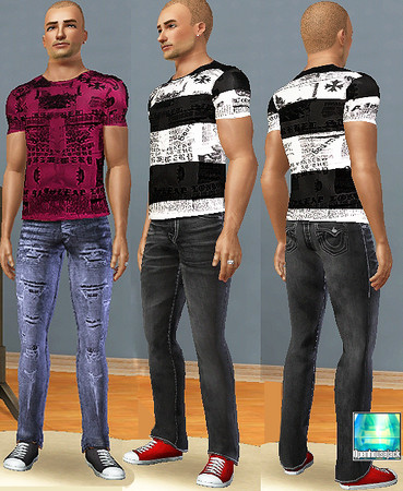 Sims 3 — OPJ_AM_DistressedJeans_Bottom by openhousejack —  Low rise skinny jeans bottom