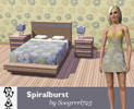 Sims 3 — Spiralburst by socgrrrl725 — Abstract pattern w/3 colorable palettes
