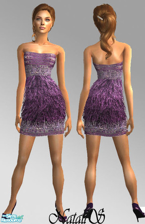 Sims 2 — NataliS cocktail dress collection-2. - 3 by Natalis — New mesh for adult female and various recolors.