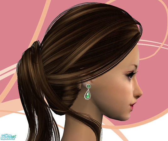 Sims 2 — Emerald earrings - 4 by agapi_r — 