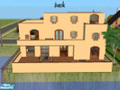 Sims 2 — Italian Beach House, no CC by DonaldBush — Typical Italian house, found near a lake/sea. Every bedroom has a
