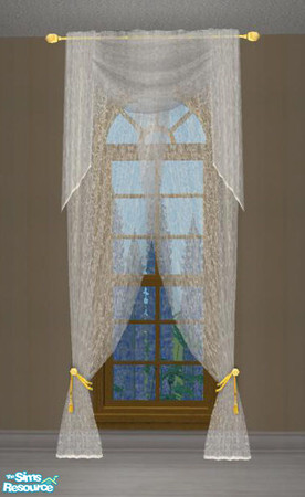 Sims 2 — Biedermeier Dining - curtain1tl by ShinoKCR — 