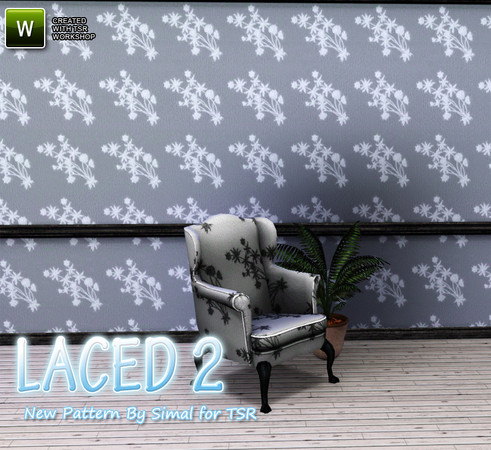 Sims 3 — Lace -1  by simal10 — LAce pattern with 2 palettes.