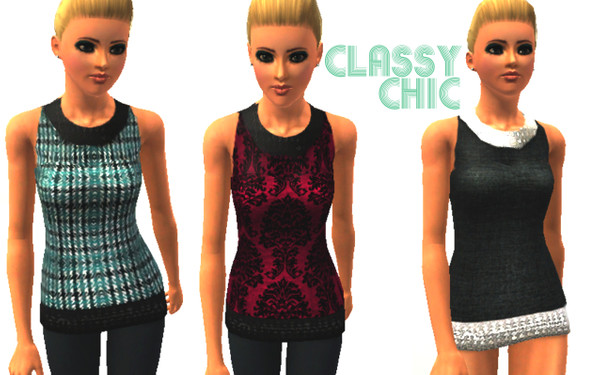 Sims 3 — ClassyChic by monkeyman1234 — a simple yet glamorous dress for your sims.