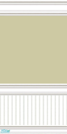 Sims 2 — jsf2CwBBKhaki by jsf — A beadboard wainscotted wall with subtlely textured neutral paint in khaki tan is