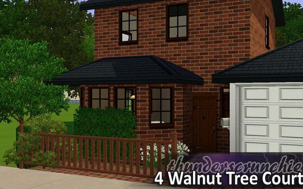 Sims 3 — 4 Walnut Tree Court by thunderscrunchie — This is the fourth in my english suburban series and comes modestly