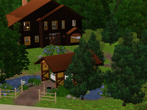 Sims 3 — 100 Lost Willow Road by ninacessna — I decided im lazy at lanscaping so i turned a maxis created community lot
